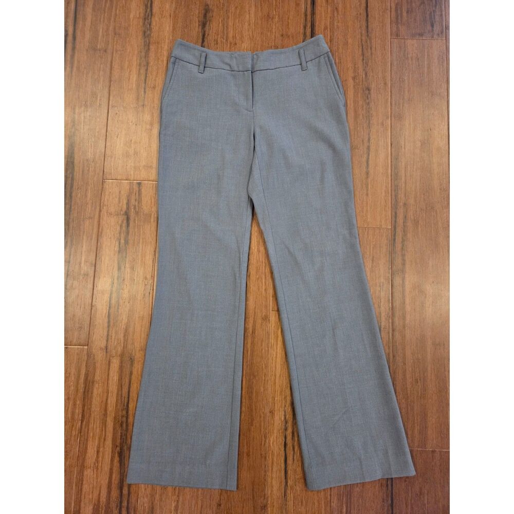 Ann Taylor LOFT Petites 0P Gray Stretch Dress Pants Bootcut Trousers